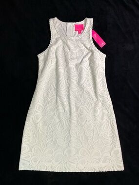 Lilly Pulitzer White Marquette Lace Shift Dress